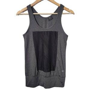 Splits59 Charcoal Gray Mesh Panel Athletic Tank Top